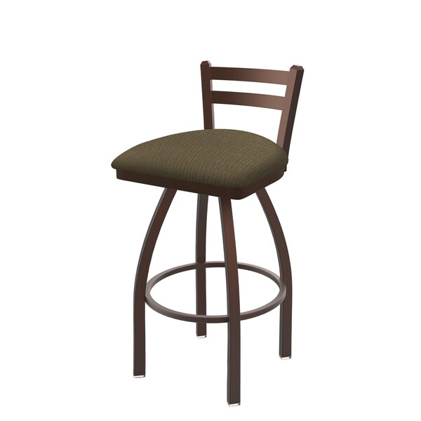 Holland Bar Stool Co 30" Low Back Swivel Bar Stool, Bronze Finish, Graph Cork Seat 41130BZ017 - main